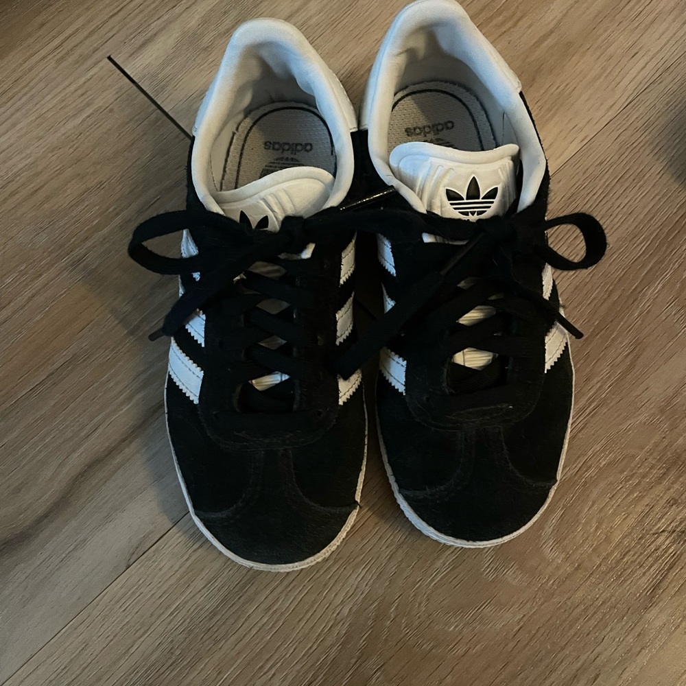 Adidas Kids Black and White Sneakers